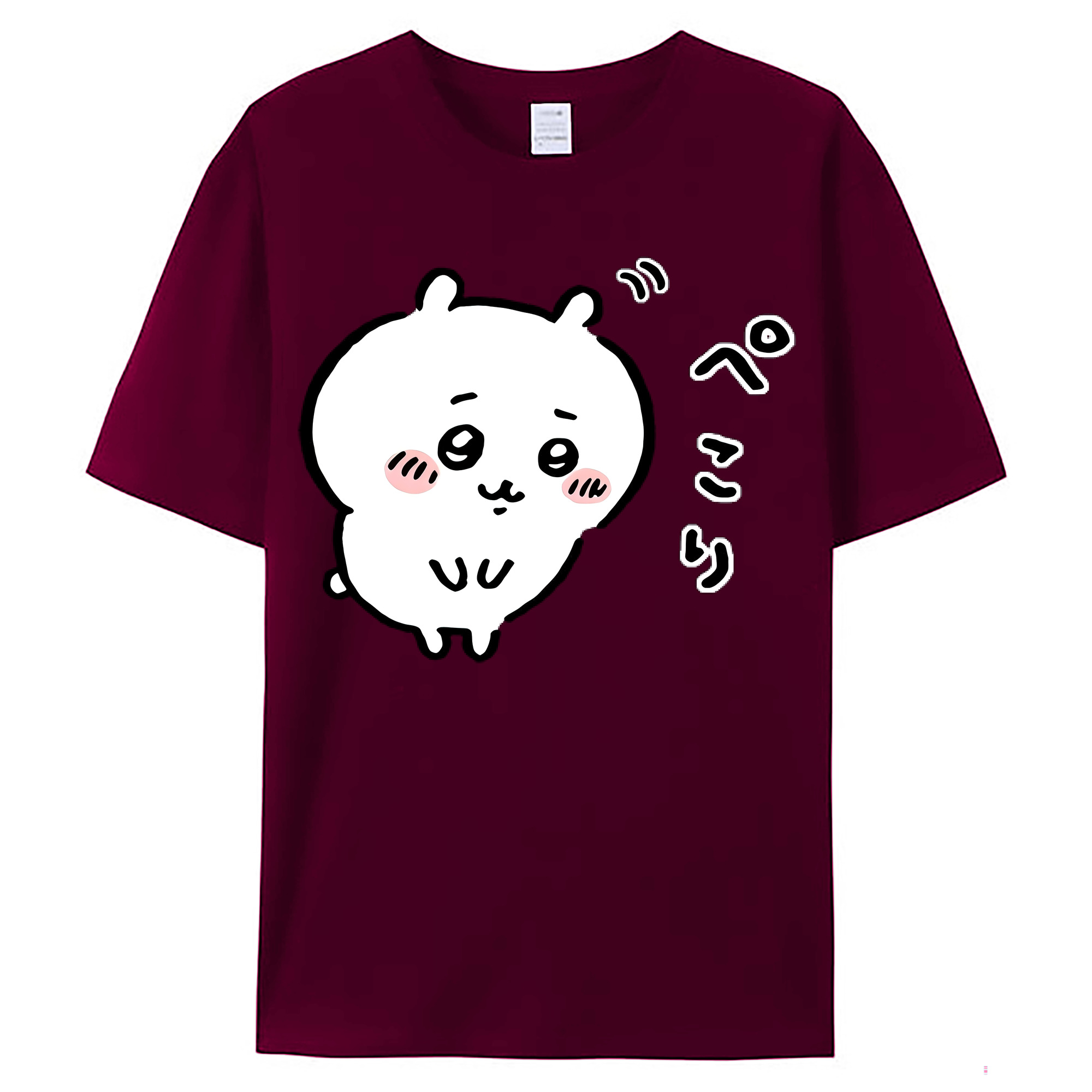 （画像用） ちいかわ ちいかわ Chii-kawa chiikawa レディースカジュアルプリントTシャツ（綿100％）